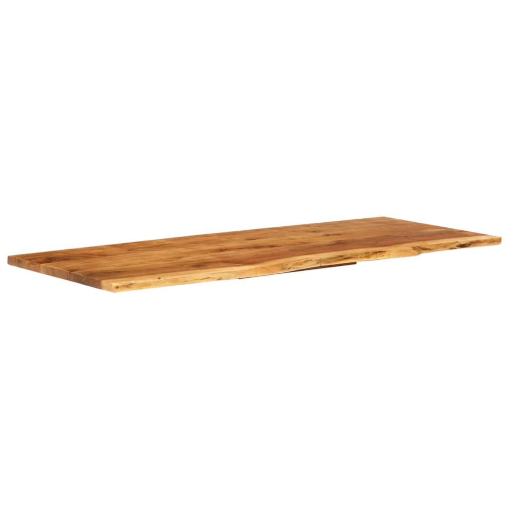 vidaXL Bath Counter Top Wooden Vanity Top with Live Edges Solid Wood Acacia